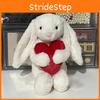 Plush Jellycat Rabbit Toy With Love Heart Design And Pp Cotton For Children Gift