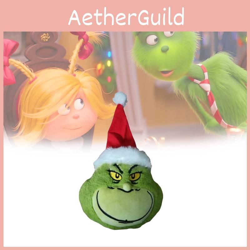 Очаровательная плюшевая кукла Гринча из ультрамягкого короткого плюша для рождественского декора