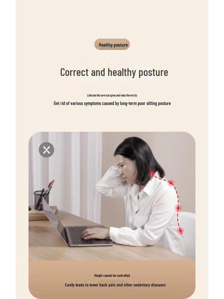 Регулируемая складная подставка-райзер для ноутбука и монитора