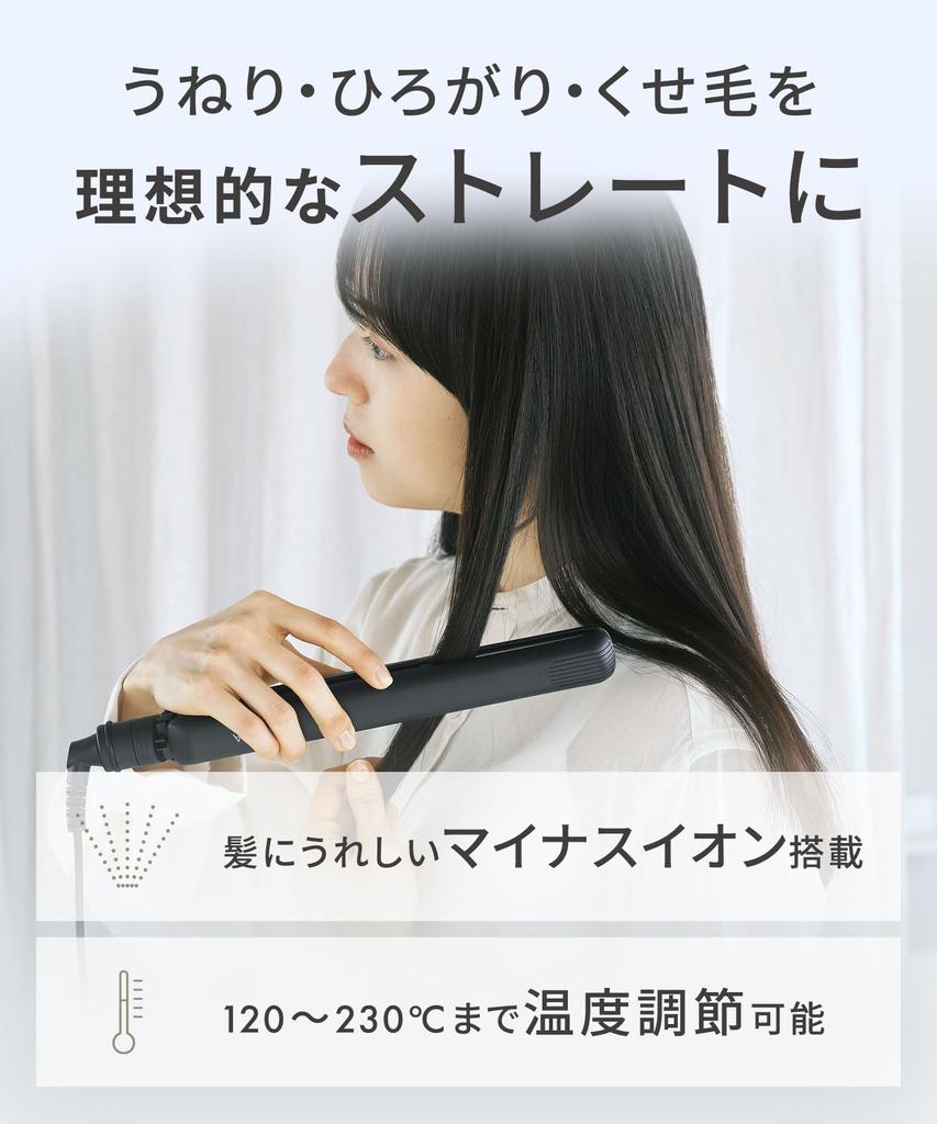 SALONIA Straightening Hair White Iron, Iron, 35mm,