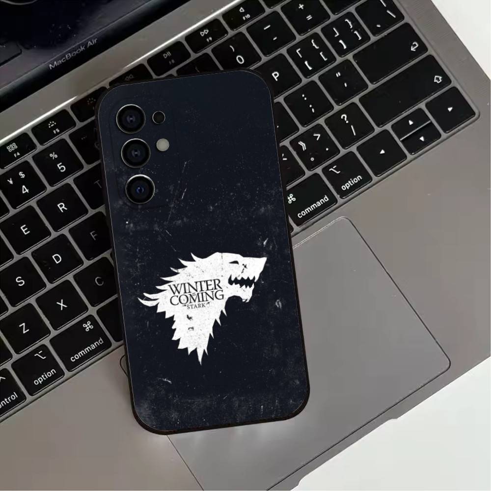 W-Зима Идет S-Stark-ES Чехол Для Телефона Для Samsung S25,S24,S21,S22,S23,S30,Ultra,S20,Plus,Fe,Lite,Note,10,9,5G Черный Чехол