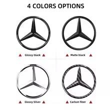 CSG1 1pcs 52mm 57mm Car Steering Wheel Badge Emblem Sticker Mercedes Benz Amg W204 W205 W212 W213 W221 W177 W246 GLA GLC CLA A ZZppWW