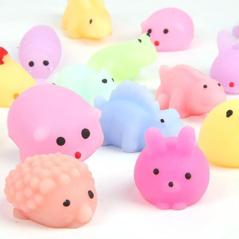 40Pcs Kawaii Squishies Mochi Squeeze Toy Cute Animal Anti-Stress Ball Squishy Fidget Sticky Stress Funny Stranger Kids Gift