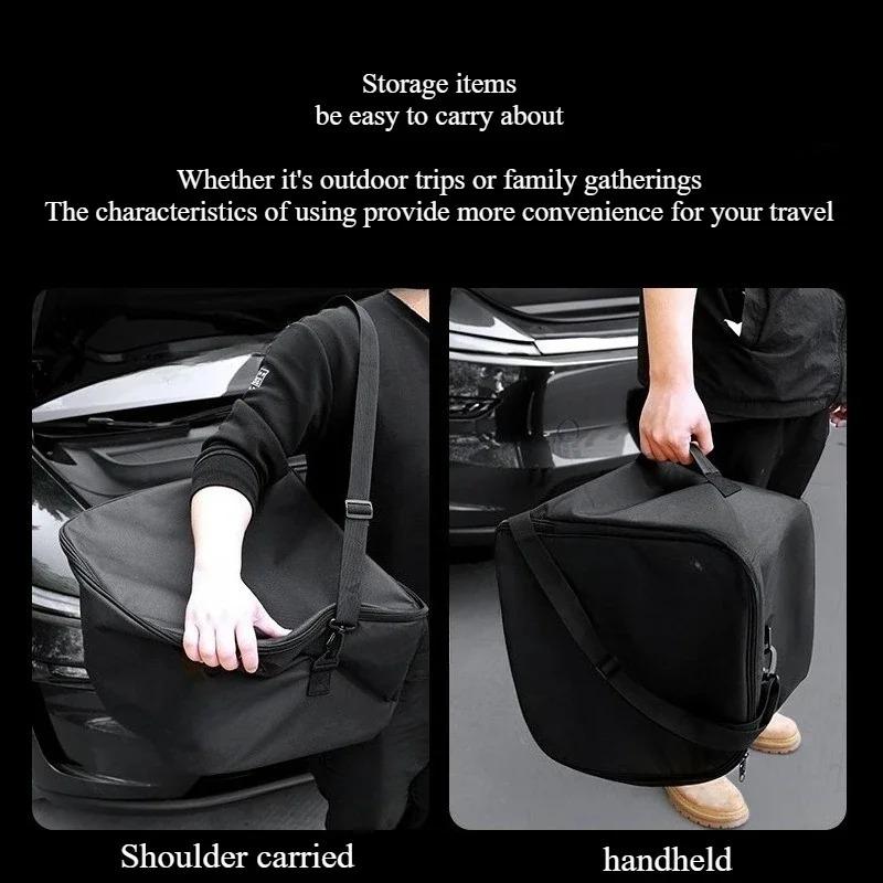 For Tesla Model Y Juniper Cooler Insulation Storage Organizers Bag Front Trunk Outdoor Picnic Insulated Cooler Bag Accessories