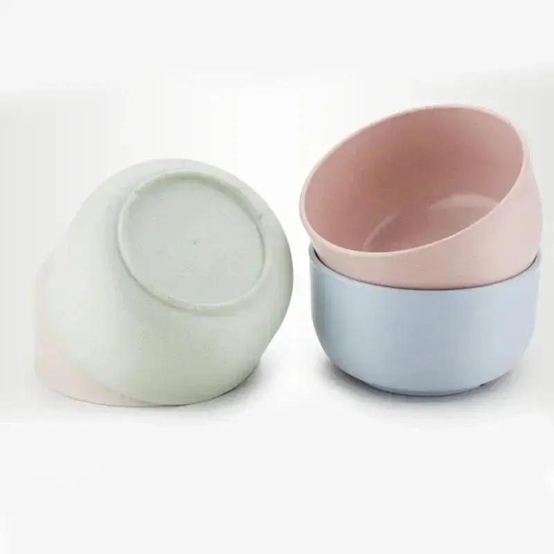 4 шт. мисок для риса, креативно утолщенные пищевые миски для приправ, устойчивые к каплям, переносная посуда для дома и студенческого общежития