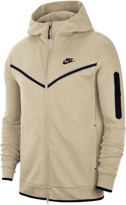 Куртка Tech Fleece Windrunner Full Zip Hoodie (CU4489) светлая кость/черный
