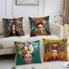 Painting FFridaS Art Pillow Case Short Plush Print Cushion Cover Square Throw Pillow Covers Sofa Home Decor