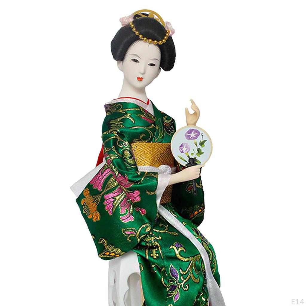 Этнические японские куклы-гейши, кимоно, 12 дюймов, украшение, статуя девушки, скульптура для стола