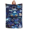 Anime Kpop Demon Hunters Derpy Tiger Blanket Quality Warm Soft Throw Blanket Winter Decorative Bedroom Print Bedspread