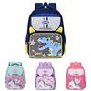 Stylish Dinosaur Print Backpack For Kids Large Capacity Lightweight Design For School Use