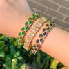 Electroplated 18K Gold Women'S Bracelet Retro Personalized Zircon Hand Jewelry Accessories