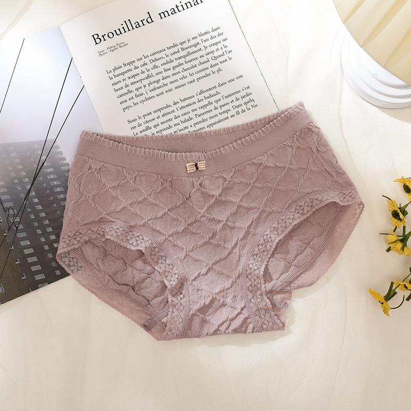 Бесшовные трусы-брифы больших размеров из модала, облегающие бедра, нижнее белье для женщин с высокой талией, утягивающее бедра, кружевные треугольные трусики