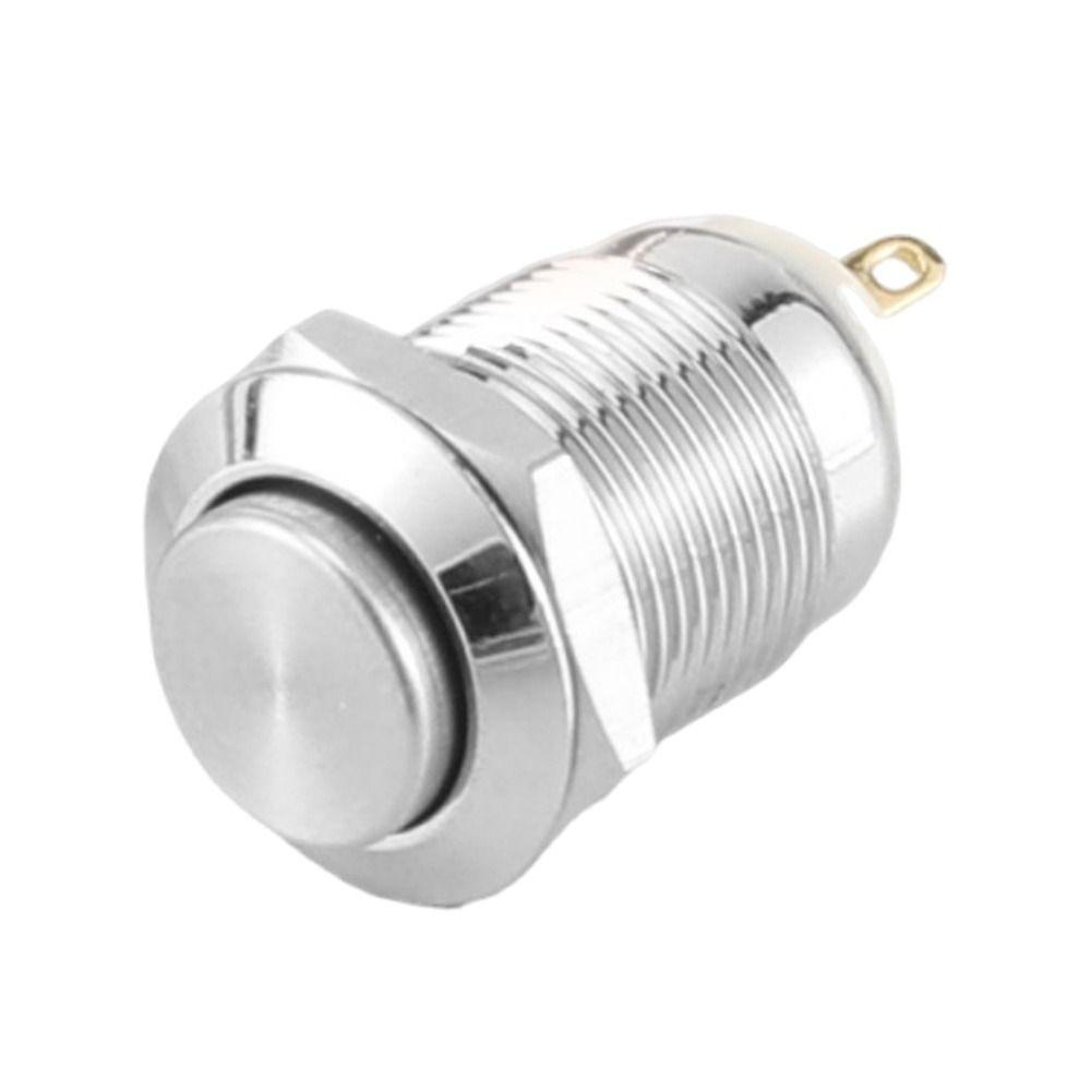 12mm Metal Button Switch Flame Retardant Latching Switch Practical Momentary Switch Industrial Use