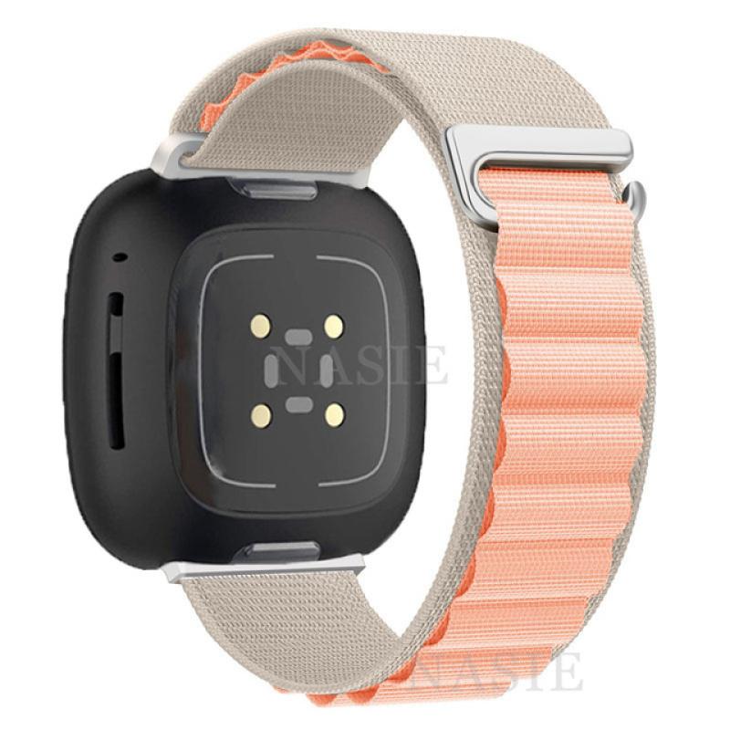 Нейлоновый ремешок для часов Fitbit Versa, браслет Fitbit Versa 2/Versa 3/Versa 4, браслет Alpine Loop Correa для Fitbit Sense 2
