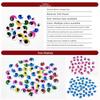 50/100pcs/bag Plastic Dolls Activity Eyes 3D DIY Kindergarten New Wiggling Moving Eyes
