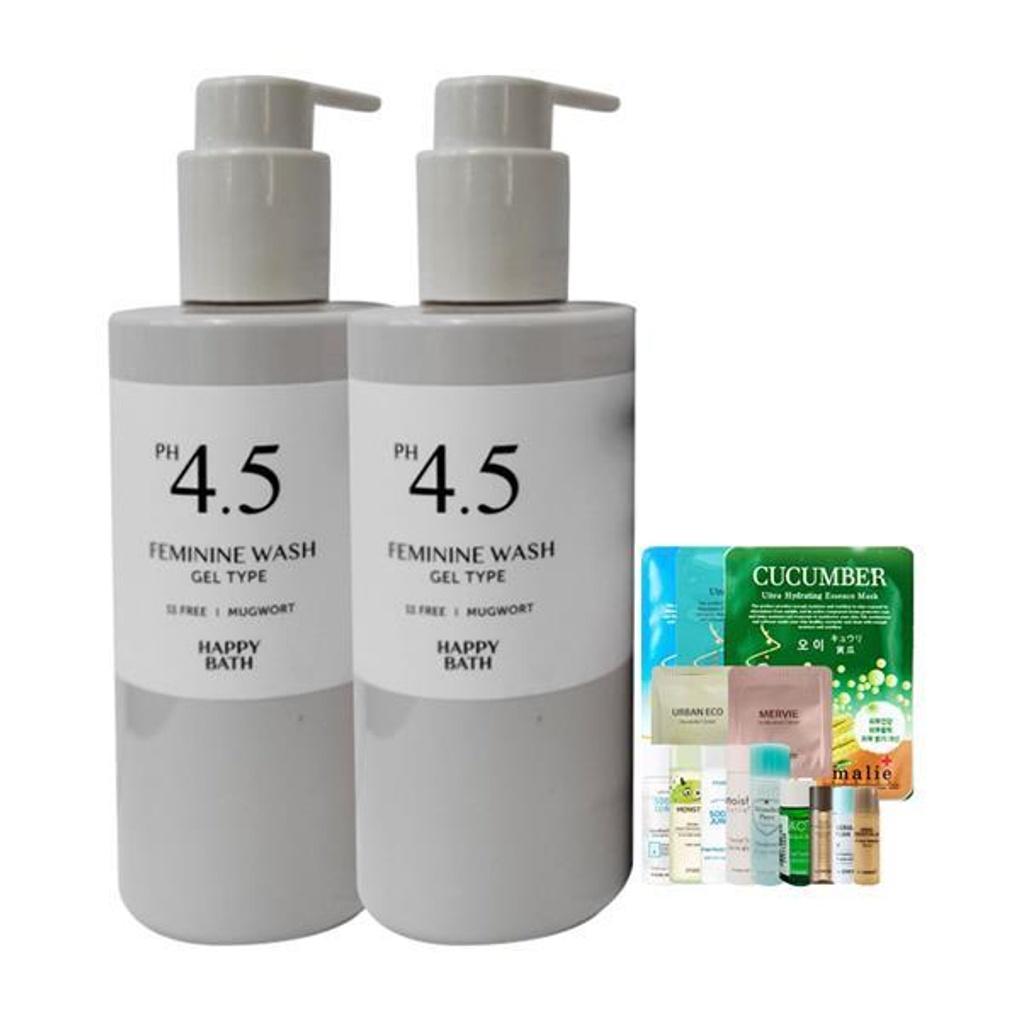HAPPY BATH Gel-type Mugwort Feminine Cleanser (2 units + 1 mini type)