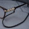 Thick Twist Sunglasses Leather Rope Chain Eyewear Braided Glasses Lanyard Strap