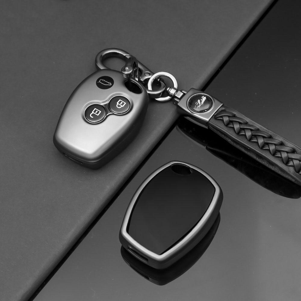 Чехол для ключей из ТПУ, брелок для Renault Megane Duster Modus Espace Laguna Logan для DACIA Sandero Fluence Clio Kango 2 3 кнопки