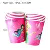 Cartoon Tinker Bell Balloons Birthday Party Decoration Tableware Elf Little Fairy Paper Plate Cup Tablecloth Supplies Background
