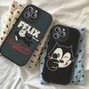 Аниме Мультфильм F-felix Милый Кот Чехол для Телефона Жесткая Кожа Для IPhone 16 15 14 13 12 Mini 11 14 Pro Max Xs X Xr 7 8 Plus Fundas