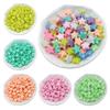 Home Party Supplies Bracelet Necklace Macaron Color Creamy Beads Jewelry Accessories DIY Handmade Materials 100pcs Fashion Five-pointed Star