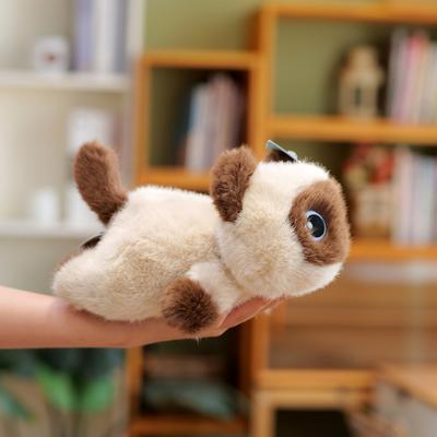 Duoai Маленькая черная сиамская кошка Кукла Плюшевая игрушка Кукла Исцеляющий Подарок на день рождения Женская подвеска Дети