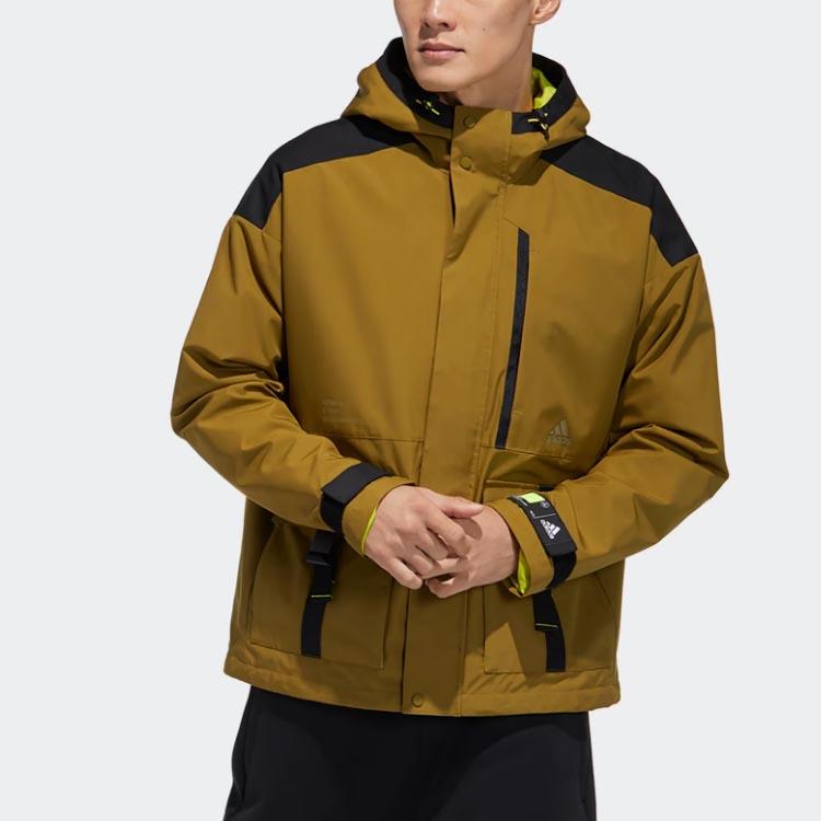 Adidas Essentials Ветровка Куртка Мужская Верхняя одежда Коричневый GP0989