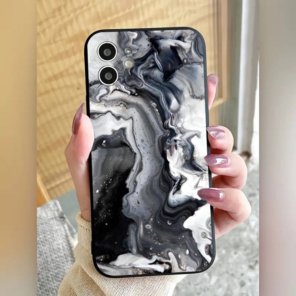 Marble Painting Phone Case Silicone Soft For IPhone 17 Air 16 15 14 13 12 11 Plus Pro Max Plus