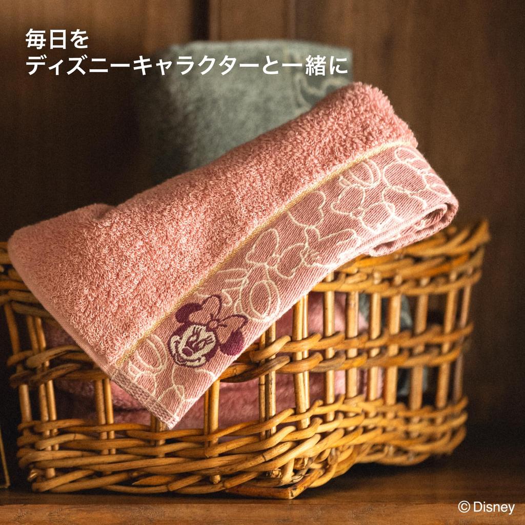 Полотенце Лаборатория Полотенце для лица Минни Маус Набор Низкий Подарок Японская Технология [Персонажи Диснея] #023 3 Штуки Пушистый, Высокоскоростное Впитывание, 100% Хлопок,