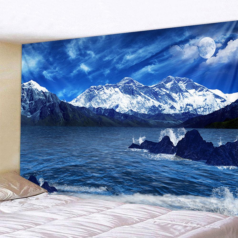 Красивый пляжный природный пейзаж с принтом, гобелен для дома, спальни, гостиной, Настенный декор, тканевый гобелен