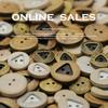 5Pcs Two Eyes Round Triangular Wooden Buttons Knitted Cardigan Jacket Wooden Buttons Jacket Sweater Trench Coat Buttons