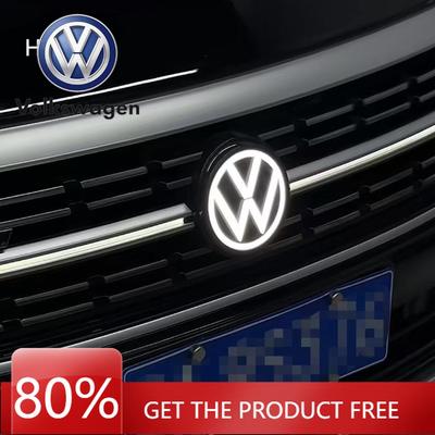 Для VOLKSWAGEN VW Sagitar 2019-2025 ACC Передняя эмблема и светодиодный задний значок (Задний значок требует отверстие для доступа к проводке диаметром 0,5 см для