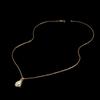 Simple design 925 sterling silver October Birthstone necklace Natural opal fine jewelry gemstones for women's party wear