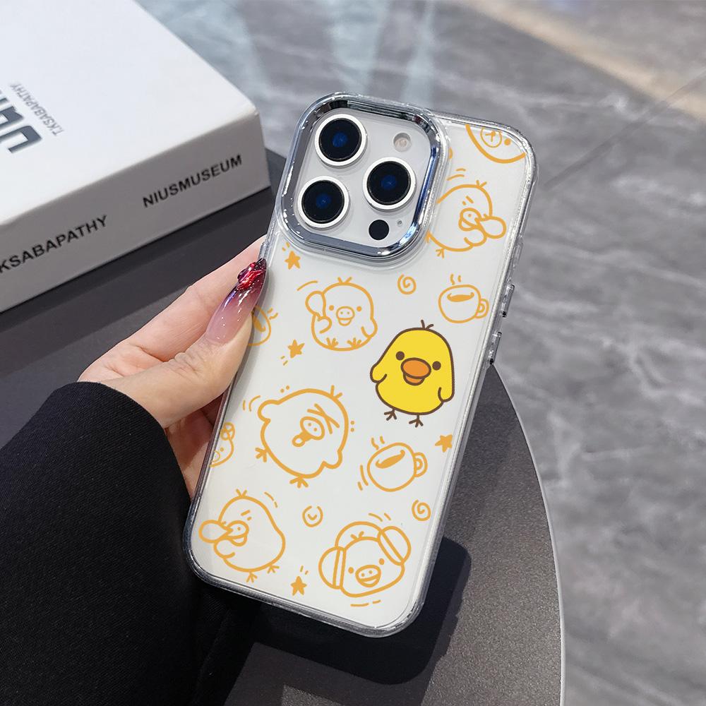 Милый Мультяшный Чехол Для Телефона RilakkumaS Для iPhone 17 16e 16 15 14 13 12 11 mini Pro Max X XR XSMAX 8 Air Plus Прозрачный Мягкий Чехол