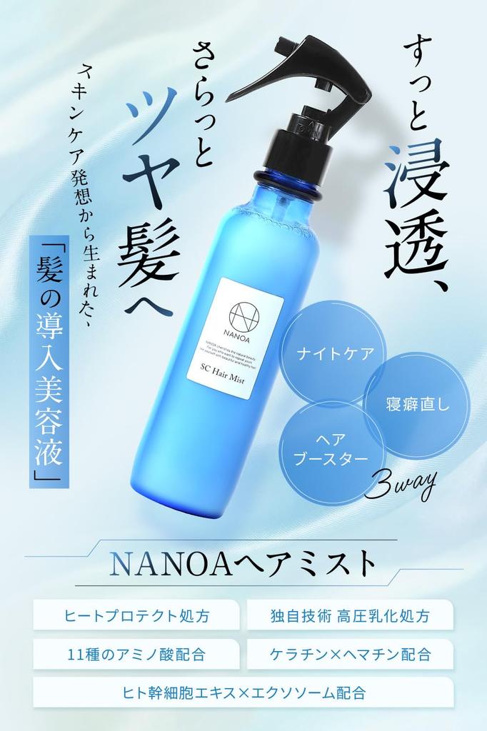 NANOA Hair Sleep Keratin Human Stem Cell Hair Day 200 мл (Наноа) Туман, Исправление, Глаза доктора, Вода, Подарок матери,