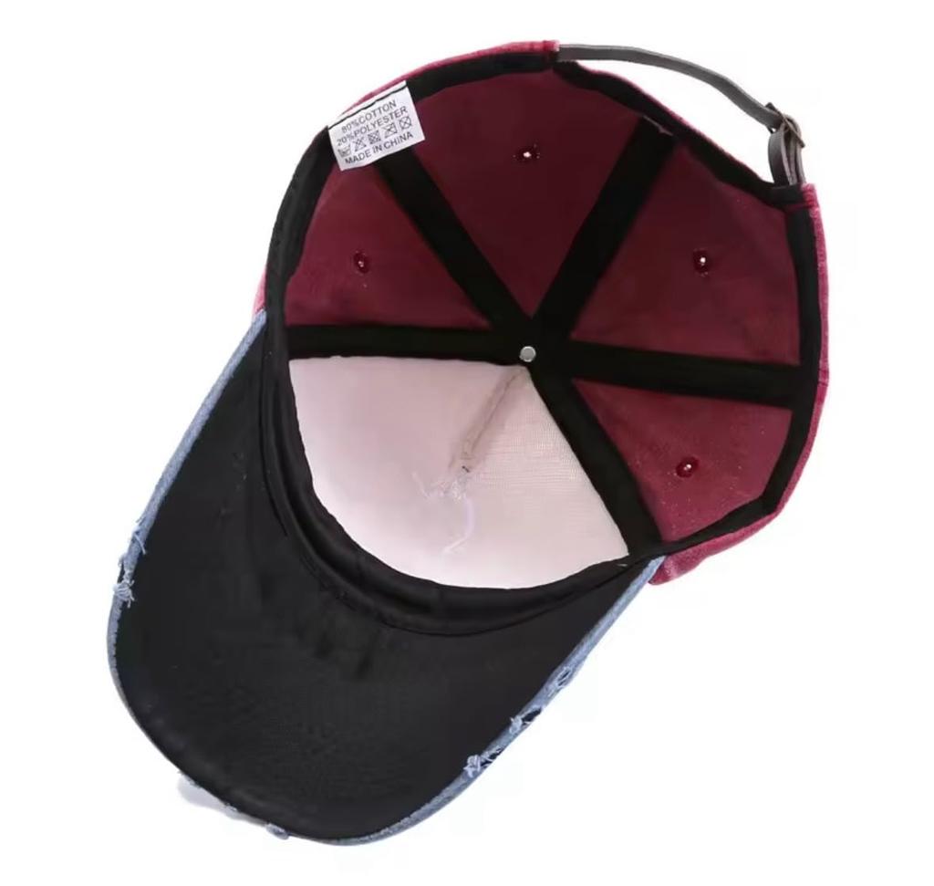 Sproutsy Men's Snapback Cap, Popular Fashion, American Casual, Baseball, Bike (Red)