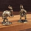 Винтажная латунная фигурка черепахи Настольное украшение Уникальная ручная работа Статуэтка для стола для гостиной и офиса