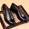 Весна новая мужская деловая кожаная обувь формальная мягкая кожа мужская обувь джентльмена мужская обувь прямая трансляция популярная остроносая обувь со скрытой платформой