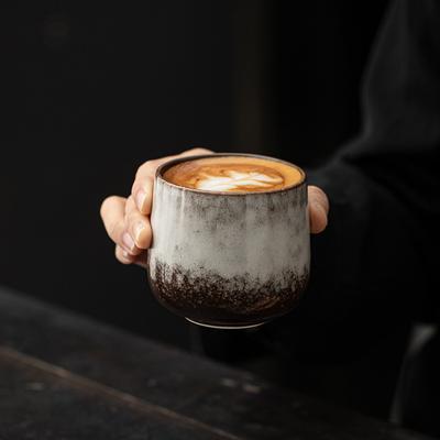 Керамические кружки для кофе в японском стиле, креативные винтажные чашки для чая с глазурью из печи, для дома и офиса, одиночные чашки, посуда для напитков, кружка для молока, стакан для воды