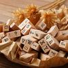 Wood Wooden Stamps Brown Alphabet Stamps Letter Stamps Number Stamp  for DIY