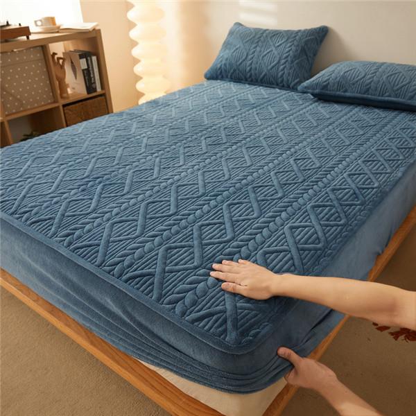 Новая мода, хлопковое утолщенное покрывало, бархатное зимнее теплое простынь, защитный чехол для матраса, утолщенное покрывало, наматрасник