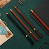 Professional Vintage Brass Wooden Pencil 0.5mm Eternal  Pencil 3 Colors Wooden Pencil  Kids