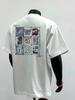 Unisexs 100 Cotton Tshirt Abstract Art Letter Pattern Casual Everyday Street Style Shortsleeved Top