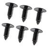 100pcs Car Door Trim 7.5mm Hole Plastic Push in Rivets Fastener Black