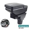 For Chevrolet Aveo Sonic Lova T250 T300 Armrest Box Central Store Content Storage Box Cup Holder