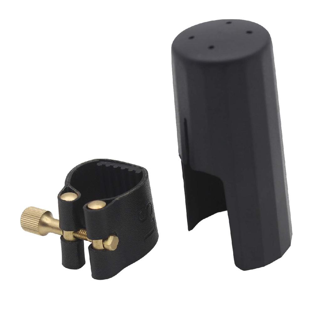 Felimoa Alto Saxophone Ligature, Soft Guard Cap, Saxophone Ligature (Black)