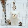 DIY Trinket Plush Rabbit Keychain Bear Plush Keychain Dog Plush Keyring Backpack Pendant
