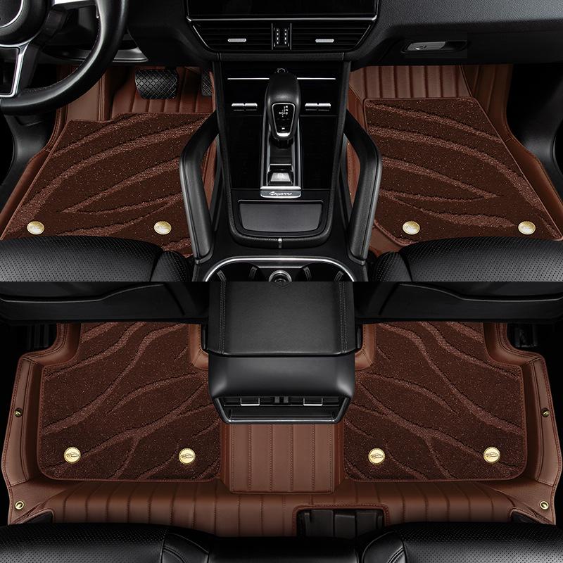 Genuine Leather Floor Mats for BYD Tang, Song, Yuan, Ming, Qin, Han, Dolphin, Seal - Pure Cowhide, Full Coverage