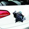 Водонепроницаемый светоотражающий 3D кузов автомобиля страшный череп украшение автомобиля наклейка наклейка