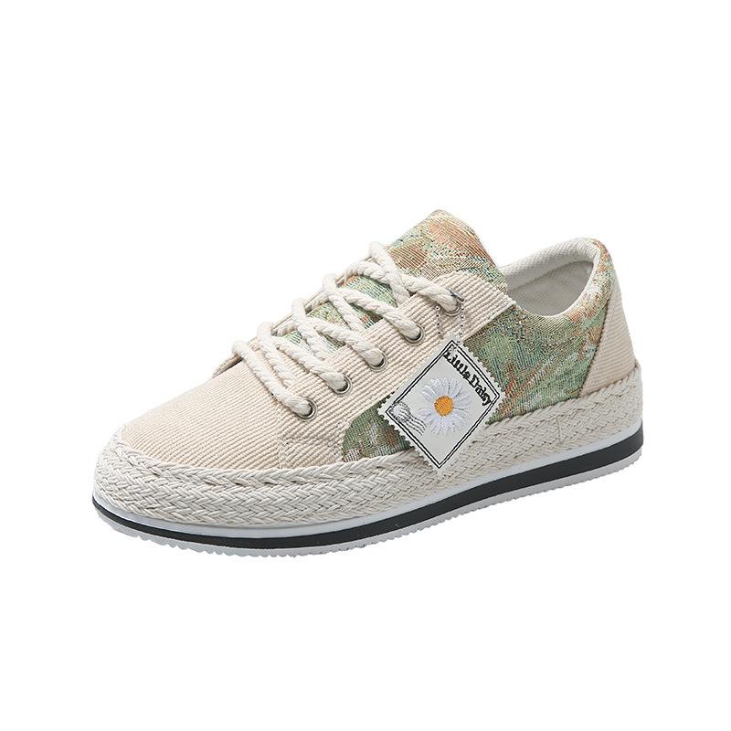 Обувь для рыбалки для девочек, мокасины с одной педалью, парусиновые туфли, маленькие, ароматные, ветер, толстая подошва, мягкая подошва, ленивые женские туфли из вельветовой ткани